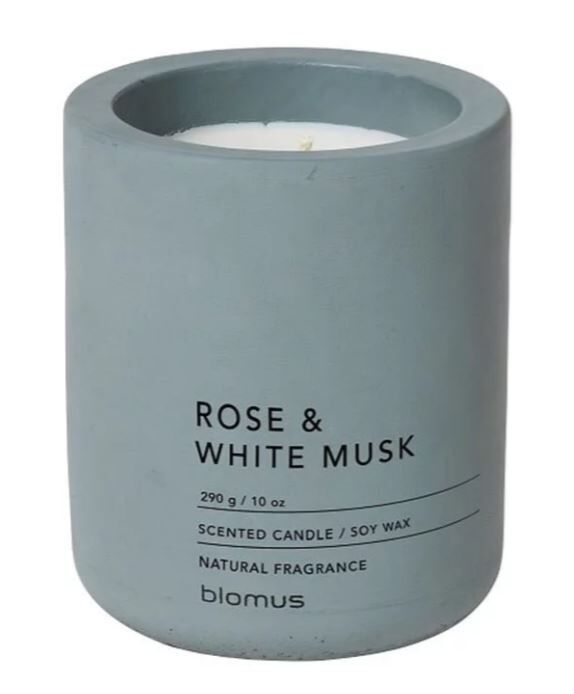 BLOMUS Ароматна свещ FRAGA размер L - цвят FlintStone - аромат Rose & White Musk