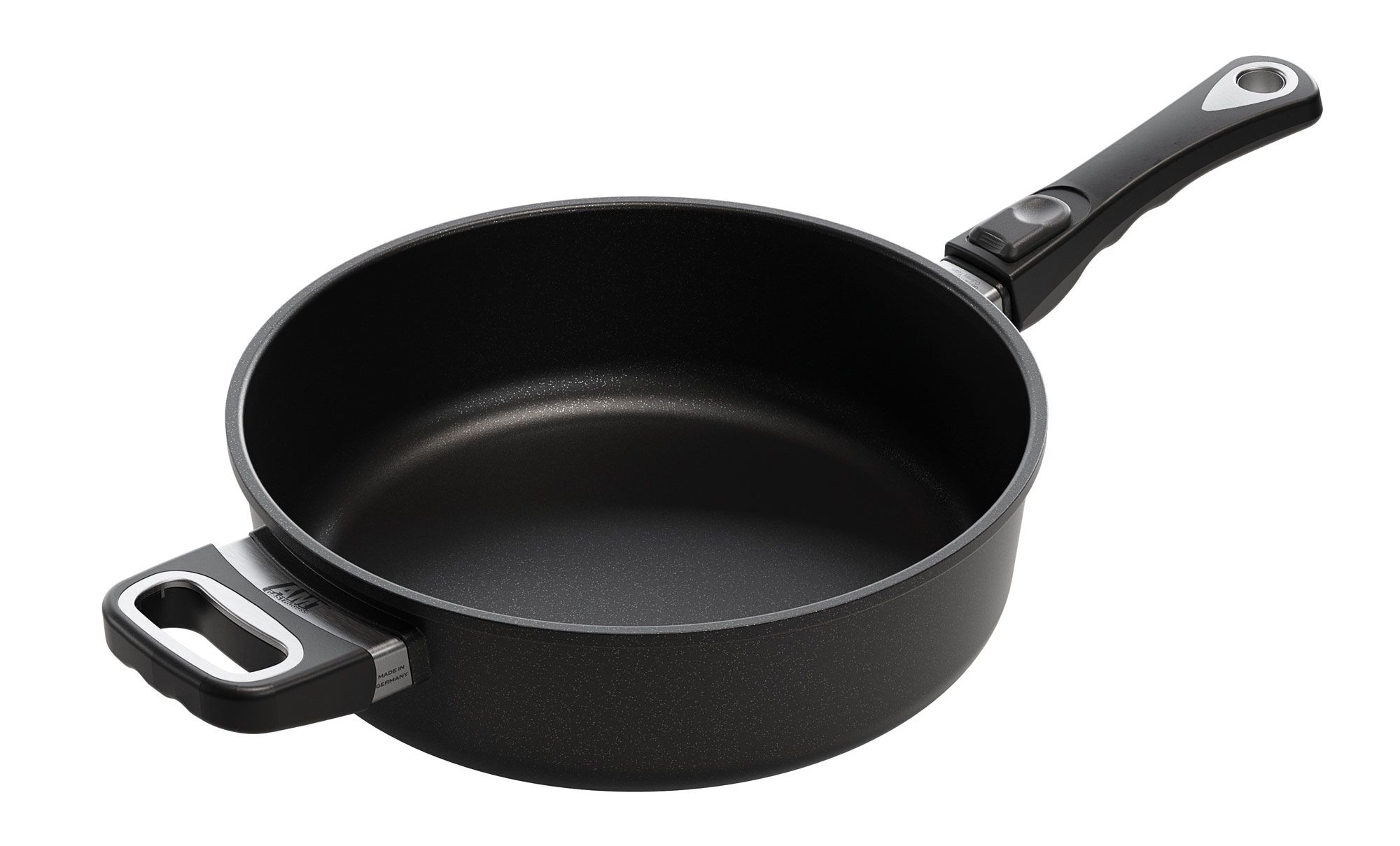 AMT Тиган дълбок индукционен 8 см. - Ø 28 см. с мобилна дръжка